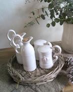 Riverdale witte tafelset voor olie, azijn, peper en zout, Ophalen of Verzenden