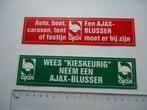 sticker AJAX brandblus brandweer retro apparaat auto boot, Verzamelen, Stickers, Overige typen, Zo goed als nieuw, Verzenden