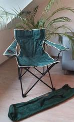 Campingstoel / Visserstoel - Groen, Caravans en Kamperen, Kampeermeubelen, Ophalen of Verzenden, Gebruikt, Campingstoel