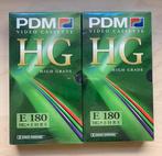 2x Nieuwe PDM HG E 180 VHS Cassettes, Alle leeftijden, Ophalen of Verzenden, Nieuw in verpakking, Overige genres