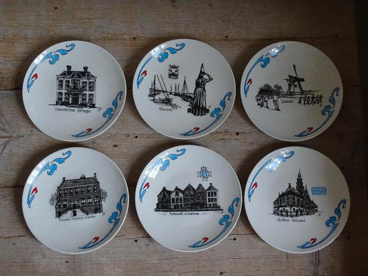 Servies, Jet (by Ter Steege) de Friese elf steden, z.g.a.n., Huis en Inrichting, Keuken | Servies, Zo goed als nieuw, Overige typen