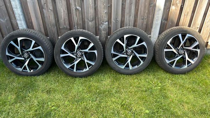 Orginele bi- color velgen Toyota C-HR, Auto-onderdelen, Banden en Velgen, Velg(en), Winterbanden, 18 inch, 225 mm, Personenwagen