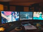 3x samsung curved 27 inch monitoren, Gaming, Curved, HDMI, Full HD