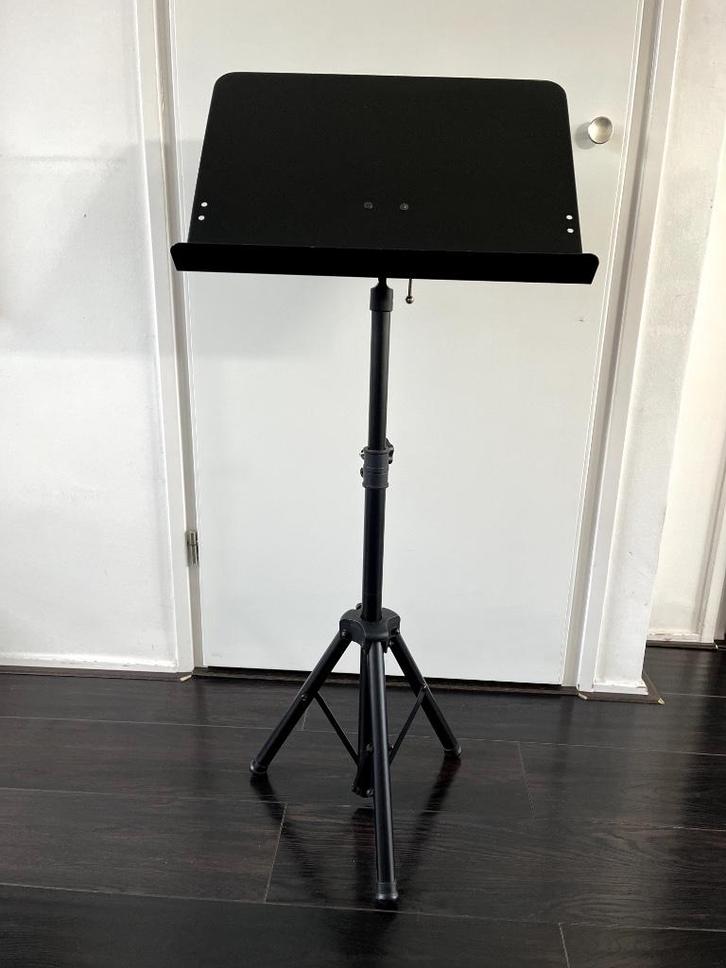 Orkestlessenaar Boston OMS-312 metaal solide Zwart., Muziek en Instrumenten, Standaards, Gebruikt, Muziekstandaard, Dwarsfluit