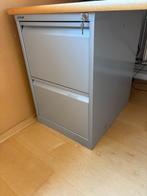 dossierkast Bisley, hangmappen, staal, grijs, 2 laden, izgst, Huis en Inrichting, Kasten | Roldeurkasten en Archiefkasten, Ophalen