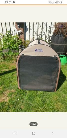Grote opvouwbare bench, Dieren en Toebehoren, Hondenbenches, Zo goed als nieuw, Ophalen