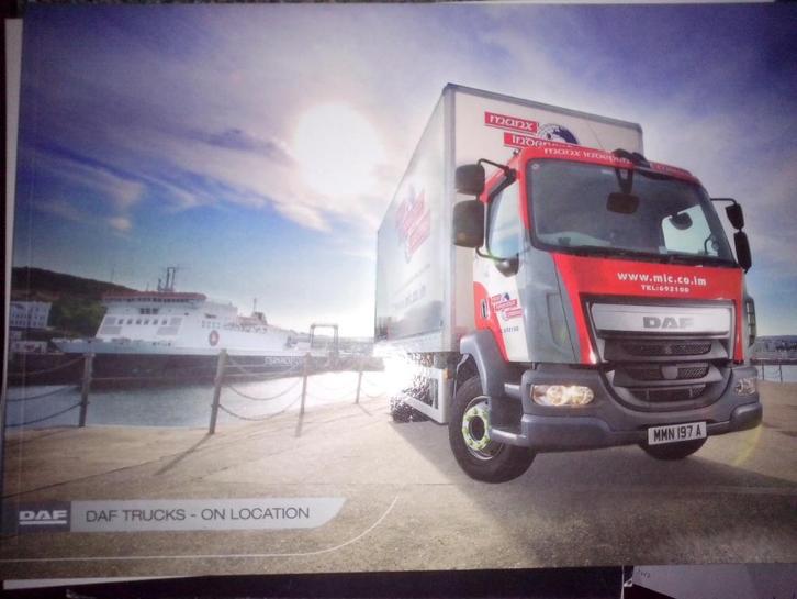 DAF XF CF LF brochure/folder met Engelse transportbedrijven, Boeken, Auto's | Folders en Tijdschriften, Zo goed als nieuw, Overige merken