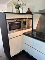 Zeer mooie complete keuken te koop!, Ophalen, Hoekkeuken, Graniet of Steen, Crème