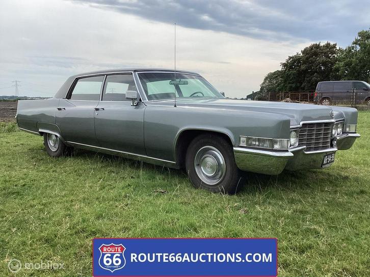 Cadillac Fleetwood Brougham | 1969 | Route 66 Auctions, Auto's, Oldtimers, Bedrijf, Te koop, Cadillac, Benzine, Overige carrosserieën