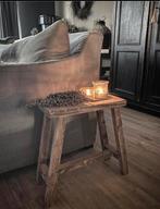 ~Stoer Sober Landelijk Houten. Krukje/Bankje~, Huis en Inrichting, Woonaccessoires | Overige, Ophalen of Verzenden, Nieuw