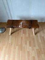 Houten bankje met vacht, Ophalen, Minder dan 50 cm, Gebruikt, 100 tot 125 cm