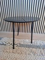 Bijzettafel Karwei - Zwart Hout, Huis en Inrichting, Tafels | Bijzettafels, Minder dan 45 cm, Minder dan 55 cm, Rond, Ophalen of Verzenden