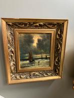 Strand gezicht, Antiek en Kunst, Kunst | Schilderijen | Klassiek, Ophalen of Verzenden