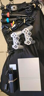 Sony playstation 2 + div. Zie foto's, Gebruikt, Met 2 controllers, Ophalen of Verzenden, Met geheugenkaart