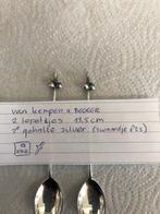 2 zilveren lepeltjes Van Kempen en Begeer, Antiek en Kunst, Ophalen of Verzenden, Zilver