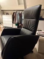 Kamer stoel, Ophalen, Zwart, Leer, Zo goed als nieuw