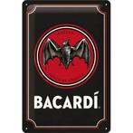 Bacardi logo zwart relief reclamebord van metaal wandbord, Reclamebord, Info@deconoord.nl, Deco Noord, Nieuw
