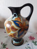 Design  Art deco plateel kruik oorvaas Arnhem Holland, Antiek en Kunst, Ophalen of Verzenden