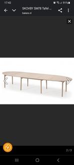 Gevraagd Skovby SM78 uitschuifbare tafel eiken, Huis en Inrichting, Ophalen of Verzenden, Zo goed als nieuw, 75 cm of meer, 60 cm of meer