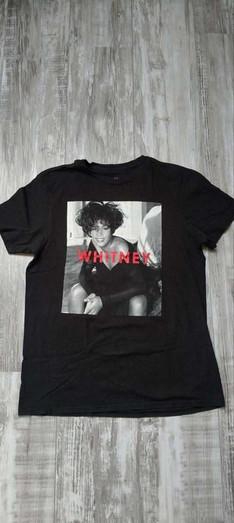 Whitney Houston T-Shirt - Bandshirt, Kleding | Heren, T-shirts, Zo goed als nieuw, Maat 48/50 (M), Zwart, Ophalen of Verzenden