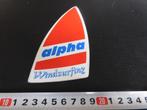sticker ALPHA Windsurfing, Ophalen, Zo goed als nieuw
