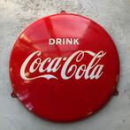 Coca Cola emaille reclamebord rond ø39cm, Reclamebord, Gebruikt, Ophalen