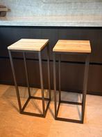 2 pilaren/zuilen metaal profiel met eiken blad, Huis en Inrichting, Woonaccessoires | Zuilen en Pilaren, Ophalen, Gebruikt