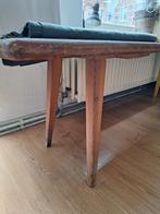 massief houten bankje 145x35x41hoog, Huis en Inrichting, Bureaus, Ophalen