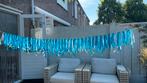 Linten slinger blauw babyshower boy jongen verjaardag feest, Ophalen of Verzenden, Nieuw, Versiering, Verjaardag