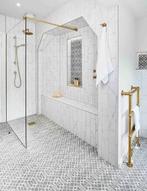 Complete badkamer renovatie toilet tegelzetter loodgieter, Ophalen of Verzenden, Zo goed als nieuw, Wit
