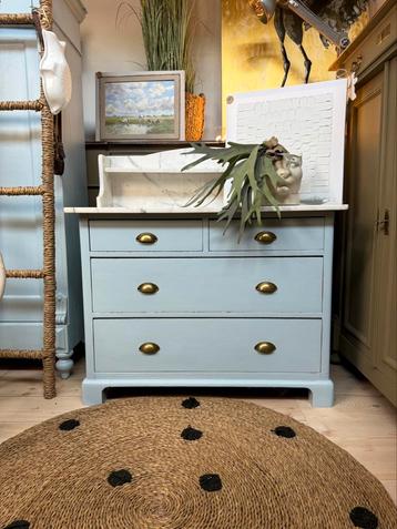 Commode marmer dressoir ladekast babykamer vintage beschikbaar voor biedingen
