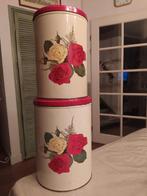 Vintage bewaarblikken  rozen (2), Verzamelen, Blikken, Ophalen of Verzenden, Gebruikt, Overige