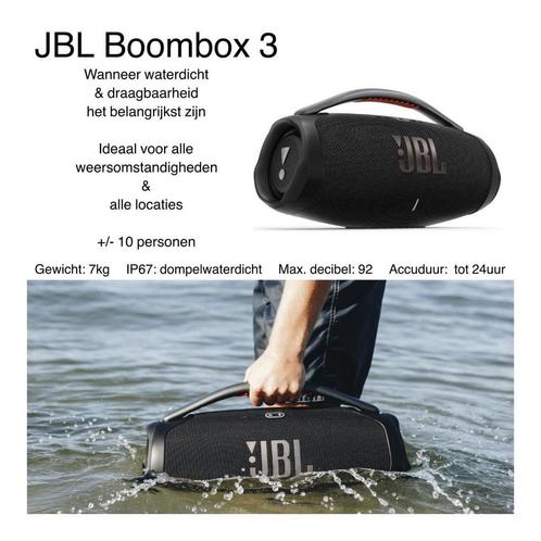 TE HUUR: JBL Boombox 3, Audio, Tv en Foto, Luidsprekers, Zo goed als nieuw, Overige typen, JBL, Ophalen
