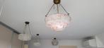 Engelse antieke glazen hanglampen, jaren 30,  10 stuks, Ophalen, Gebruikt, Glas, Minder dan 50 cm