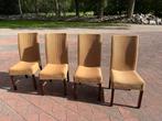 4 Loom Furniture stoelen, Gebruikt, Bruin, Riet of Rotan, Ophalen of Verzenden
