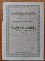 Aandeel NV voor Beheer Effectenbezit - Maarssen - 1929, Postzegels en Munten, Aandelen en Waardepapieren, Ophalen of Verzenden
