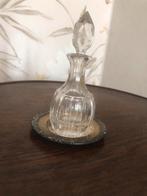 Miniatuur karaf + miniatuur Zweeds Mema zilver onderbordje, Ophalen of Verzenden