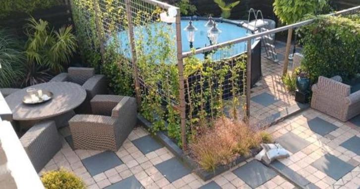 graphite paneel zwembad  / complete set, Tuin en Terras, Zwembaden, Gebruikt, 120 cm of meer, 200 tot 400 cm, 300 cm of meer, Rond
