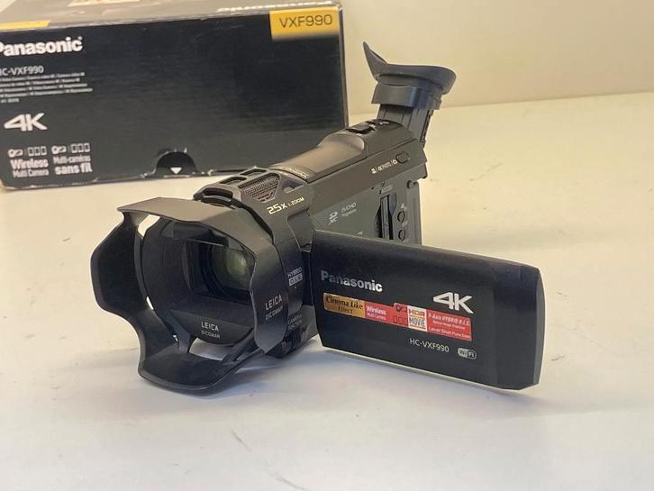 PANASONIC HC-VXF990 4K Ultra HD camcorder met wifi € 425, Audio, Tv en Foto, Videocamera's Digitaal, Zo goed als nieuw, Camera