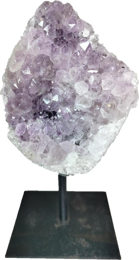 Amethist op standaard - OS3, Verzamelen, Mineralen en Fossielen, Mineraal, Ophalen of Verzenden