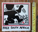 2 Keith Haring stickers. Stop aids, free South Africa., Verzamelen, Ophalen of Verzenden, Zo goed als nieuw
