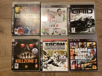PS3 Games - Infamous, FIFA, Grid, Killzone, SOCOM, GTA V beschikbaar voor biedingen