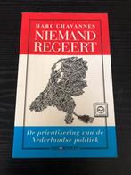 Niemand Regeert - Marc Chavannes, Ophalen of Verzenden, Gelezen, Politiek en Staatkunde, Nederland
