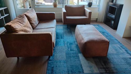 Zitmeubelen set 3 delig, Be Pure Home, classic rodeo cognac, Huis en Inrichting, Banken | Complete zithoeken, Gebruikt, Ophalen
