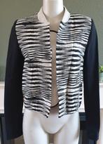 Cop. Copine zwart wit zomer jas mt S 36 jack jasje streep, Verzenden, Zo goed als nieuw, Maat 36 (S), Zwart