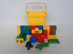 Gele Lego Duplo emmer met 66 onderdelen, Ophalen of Verzenden, Gebruikt, Duplo