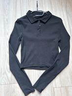 Crop top lange mouw - Maat M, Kleding | Dames, Tops, Maat 38/40 (M), Zwart, Ophalen of Verzenden, Lange mouw