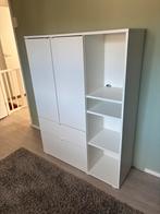 Te koop witte kledingkast, Huis en Inrichting, Kasten | Kledingkasten, Ophalen, 100 tot 150 cm, 100 tot 150 cm, Zo goed als nieuw