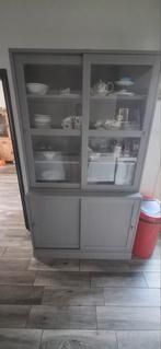 Buffetkast vitrinekast, Huis en Inrichting, Ophalen, 100 tot 150 cm, 200 cm of meer, 25 tot 50 cm
