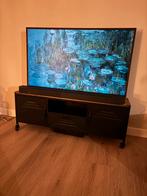 Tv kast metaal met hout, Huis en Inrichting, Kasten | Televisiemeubels, Ophalen, 100 tot 150 cm, Zo goed als nieuw, Minder dan 100 cm